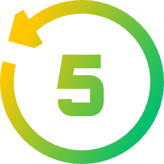 Button Go Backward 5 Icon from Sharp Gradient Set