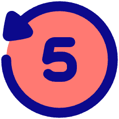 Button Go Backward 5 Icon from Plump Pop Set