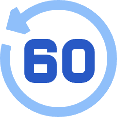 Button Go Backward 60 Icon from Sharp Flat Set