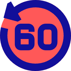 Button Go Backward 60 Icon from Sharp Pop Set