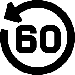 Button Go Backward 60 Icon from Sharp Remix Set