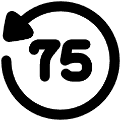 Button Go Backward 75 Icon from Plump Remix Set