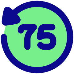 Button Go Backward 75 Icon from Plump Pop Set