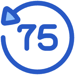 Button Go Backward 75 Icon from Plump Duo Set