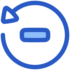 Button Go Backward Icon from Plump Duo Set