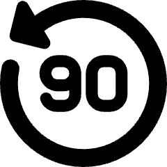 Button Go Backward 90 Icon from Core Solid Set