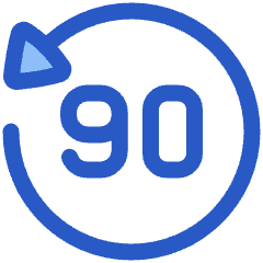 Button Go Backward 90 Icon from Plump Duo Set