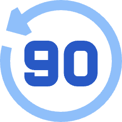 Button Go Backward 90 Icon from Sharp Flat Set