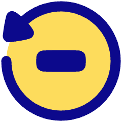 Button Go Backward Icon from Plump Pop Set