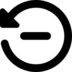 Button Go Backward Icon from Core Solid Set