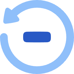 Button Go Backward Icon from Plump Flat Set