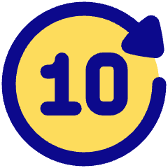Button Go Forward 10 Icon from Plump Pop Set