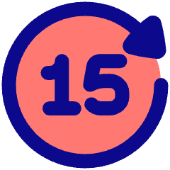 Button Go Forward 15 Icon from Plump Pop Set