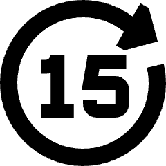 Button Go Forward 15 Icon from Sharp Remix Set