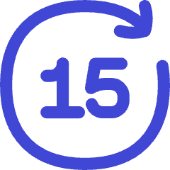 Button Go Forward 15 Icon from Flex Duo Set