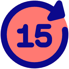 Button Go Forward 15 Icon from Core Pop Set