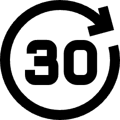 Button Go Forward 30 Icon from Sharp Line Set