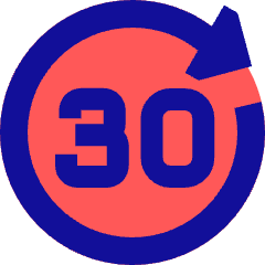 Button Go Forward 30 Icon from Sharp Pop Set