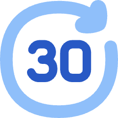 Button Go Forward 30 Icon from Flex Flat Set
