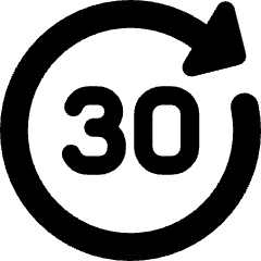 Button Go Forward 30 Icon from Core Solid Set