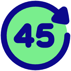 Button Go Forward 45 Icon from Plump Pop Set