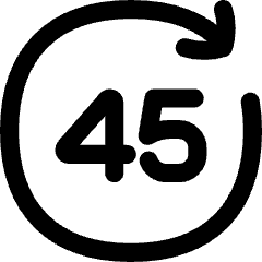 Button Go Forward 45 Icon from Flex Line Set