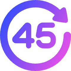 Button Go Forward 45 Icon from Plump Gradient Set