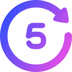 Button Go Forward 5 Icon from Plump Gradient Set