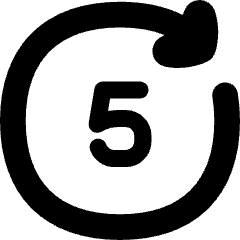 Button Go Forward 5 Icon from Flex Solid Set