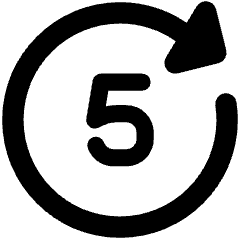 Button Go Forward 5 Icon from Core Remix Set