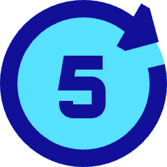 Button Go Forward 5 Icon from Sharp Pop Set
