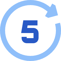 Button Go Forward 5 Icon from Sharp Flat Set