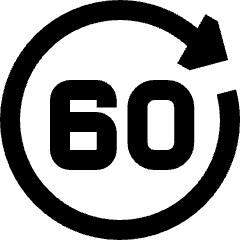 Button Go Forward 60 Icon from Sharp Solid Set