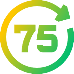 Button Go Forward 75 Icon from Sharp Gradient Set