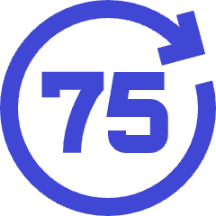 Button Go Forward 75 Icon from Sharp Duo Set