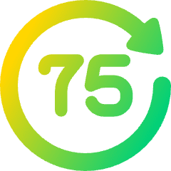 Button Go Forward 75 Icon from Plump Gradient Set