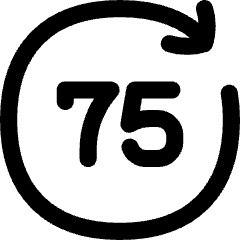 Button Go Forward 75 Icon from Flex Line Set