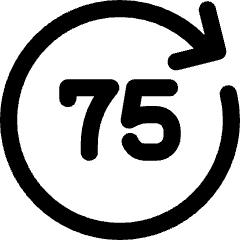 Button Go Forward 75 Icon from Core Line Set