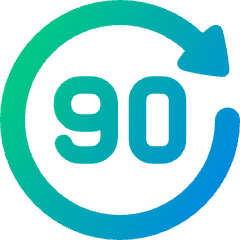 Button Go Forward 90 Icon from Plump Gradient Set