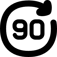 Button Go Forward 90 Icon from Flex Solid Set