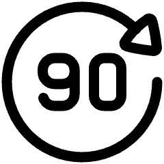 Button Go Forward 90 Icon from Plump Line Set