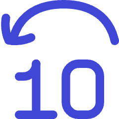Button Jump Backward 10 Icon from Flex Duo Set