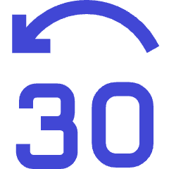 Button Jump Backward 30 Icon from Sharp Duo Set