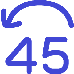 Button Jump Backward 45 Icon from Flex Duo Set