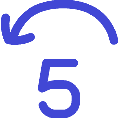 Button Jump Backward 5 Icon from Flex Duo Set