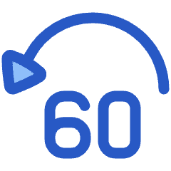 Button Jump Backward 60 Icon from Plump Duo Set