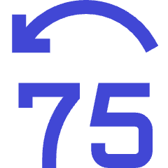 Button Jump Backward 75 Icon from Sharp Duo Set