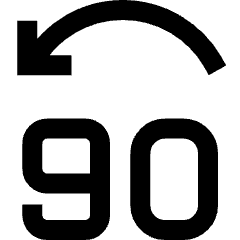 Button Jump Backward 90 Icon from Sharp Line Set