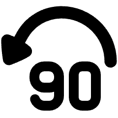 Button Jump Backward 90 Icon from Plump Solid Set