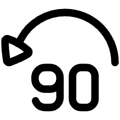 Button Jump Backward 90 Icon from Plump Line Set